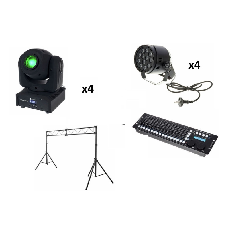 Pack Lumière Contrôlable - Location Éclairage DMX Professionnel