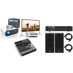 Pack Cinéma en Location - Sono, Vidéoprojecteur & Écran 100